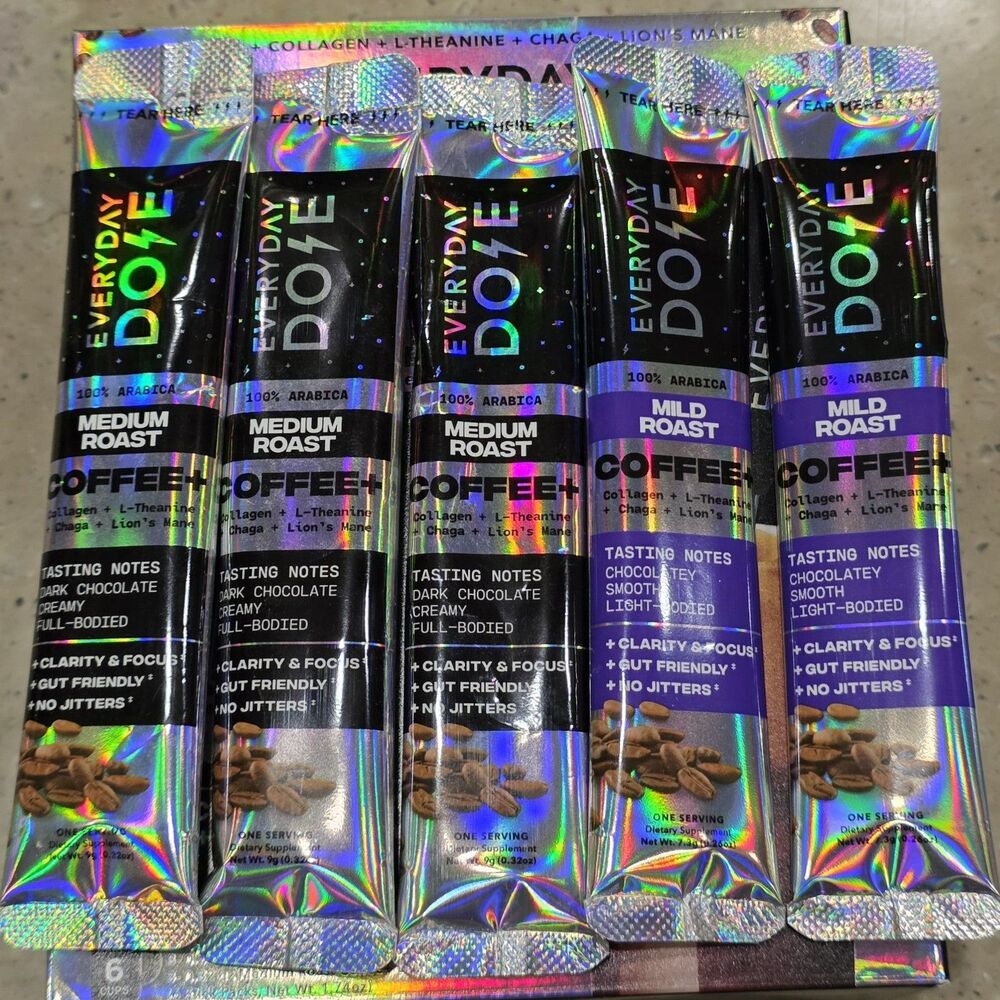 Everyday Dose COFFEE+ Sample Kit with Supercharged Frother (5 Packets) Exp 10/27 - Picture 4 of 9